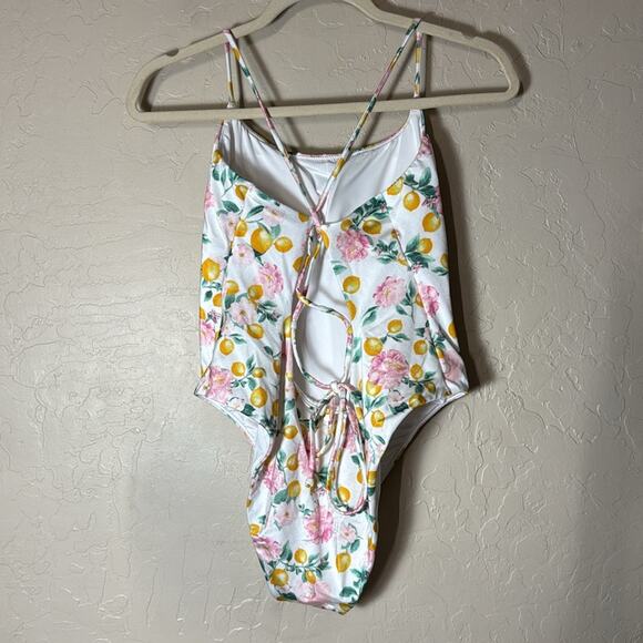 Victoria’s Secret VS Swim Essential Scoop One-Piece Swimsuit citrus print large - Picture 6 of 9